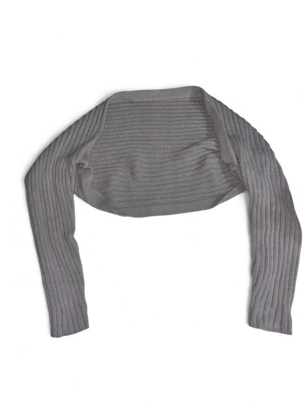 Wild Fable Grey Ribbed Knit Shrug Sweater